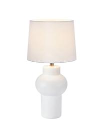 Stolová lampa Shape, Krémovobiela, biela, Ø 23 x V 46 cm