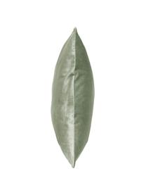 Fluwelenkussenhoezen Nicole, 3-delig, 100% polyester fluweel, Groen, donkergroen, wit, B 50 x L 50 cm