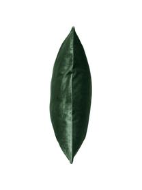 Fluwelenkussenhoezen Nicole, 3-delig, 100% polyester fluweel, Groen, donkergroen, wit, B 50 x L 50 cm