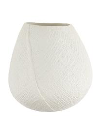 Handgefertigte Keramik-Vase Wendy, Keramik, Cremeweiss, Ø 19 x H 20 cm