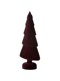Oggetto decorativo Velvie Christmas Tree, Rivestimento: poliestere, Rosso scuro, Larg. 15 x Alt. 31 cm
