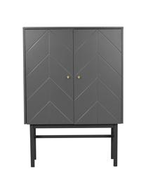 Buffet haut scandinave 2 portes Webster, Gris, anthracite