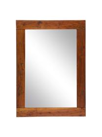 Espejo de pared Chateaux, Estructura: madera maciza de acacia, Espejo: cristal, Acacia, An 80 x Al 110 cm