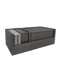 Garten-Lounge-Set Platea, 6-tlg., Gestell: Aluminium, pulverbeschich, Korpus: Synthetikfasern, Bezug: Polyester, Grau, Dunkelgrau, Set mit verschiedenen Grössen