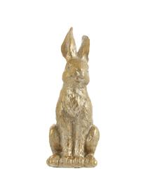 Handgefertigtes Deko-Objekt Bunny, Kunststoff, Goldfarben, 9 x 20 cm