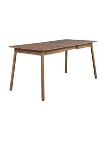 Tavolo allungabile in legno di noce Glimps 120 - 162 x 80 cm, Gambe: legno di noce massiccio, Legno di noce, Larg. 120/162 x Prof. 80 cm