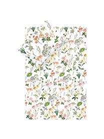 Lenzuola Botanico, Cotone, Bianco, verde, multicolore, 150 x 280 cm