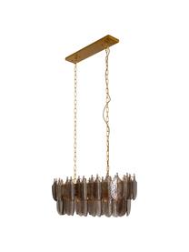 Grand suspension Botania, Doré, grège, larg. 90 x haut. 135 cm