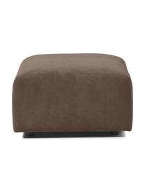 Pouf Lena, Tissu brun foncé, larg. 76 x prof. 76 cm