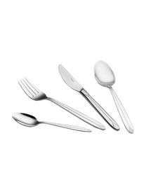 Cubertería Orchid, 12 comensales (70 pzas.), Acero al cromo niquelado18/10

La cubertería está hecha de acero inoxidable. Por tanto, es duradera, inoxidable y resistente a las bacterias. Además, se puede lavar en el lavavajillas, no destiñe, es fácil de cuidar, no da sabor y es resistente a los ácidos., Plateado muy pulido, Set de diferentes tamaños