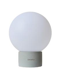 Lampe d'extérieur mobile à intensité variable et fonction tactile Terra, Blanc, gris, Ø 20 x haut. 25 cm