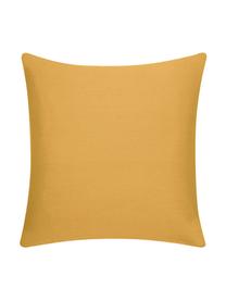 Federa arredo in cotone giallo senape Mads, 100% cotone, Giallo senape, Larg. 40 x Lung. 40 cm