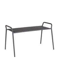 Banc de jardin noir empilable Dalya, Acier, revêtement par poudre, Noir, larg. 88 cm x haut. 51 cm