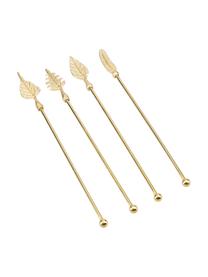 Cocktailstäbchen Bar Craft, 4er-Set, Metall, beschichtet, Goldfarben, L 20 cm