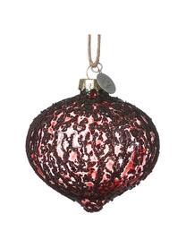 Bolas de Navidad Charity, Ø 8 cm, 2 uds., Rojo oscuro, Ø 8 cm