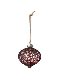 Bolas de Navidad Charity, Ø 8 cm, 2 uds., Rojo oscuro, Ø 8 cm