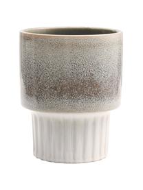 Macetero de cerámica Emine, Cerámica, Tonos beige, Ø 18 x Al 23 cm