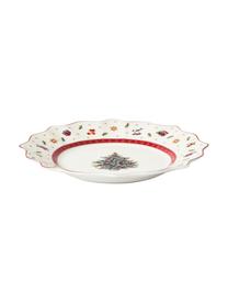 Vajilla de porcelana Delight, 4 comensales (12 pzas.), Porcelana Premium, Blanco, rojo, estampado, 4 comensales (12 pzas.)