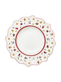 Vajilla de porcelana Delight, 4 comensales (12 pzas.), Porcelana Premium, Blanco, rojo, estampado, 4 comensales (12 pzas.)