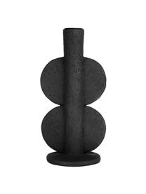 Candelabro Double, Poliresina, Negro, An 11 x Al 22 cm