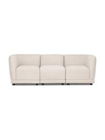 Sofa modułowa Ari (3-osobowa), Tapicerka: 100% poliester Dzięki tka, Stelaż: lite drewno, sklejka, Nogi: tworzywo sztuczne, Beżowy, S 228 x G 77 cm