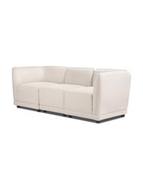 Modulaire 3-zitsbank Ari in beige, Bekleding: 100% polyester De slijtva, Frame: massief hout, multiplex, Poten: kunststof, Geweven stof beige, B 228 x D 77 cm