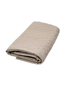 Plaid Wave aus Bio-Baumwolle, Bezug: 100% Biobaumwolle, Öko-Te, Beige, 120 x 120 cm