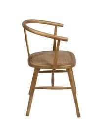 Krzesło z drewna Curve, Drewno naturalne, Brązowy, S 52 x G 41 cm