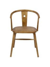 Krzesło z drewna Curve, Drewno naturalne, Brązowy, S 52 x G 41 cm