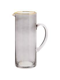 Karaf Chloe 1,6 L, Glas, Grijsblauw, H 25 cm, 1.6 L