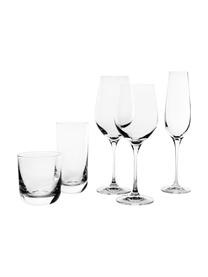 Křišťálová sklenice na sekt nebo šampaňské Harmony, 6 ks, Transparentní