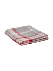 Poszewka na poduszkę z dzianiny Louis, 100% bawełna, Szary, biały, czerwony, 40 x 40 cm