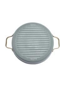 Sartén grill antiadherente con tapadera Padova, Azul claro, dorado, Ø 28 cm