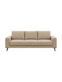 Sofa Fynn (3-osobowa), Tapicerka: 100% poliester Dzięki tka, Nogi: drewno lakierowane, Beżowy, S 233 x G 86 cm