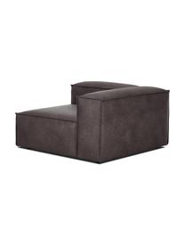 Modulo angolare in pelle riciclata Lennon, Rivestimento: pelle riciclata (70 % pel, Rivestimento: imbottitura in schiuma co, Pelle taupe, Larg. 119 x Prof. 119 cm, angolo a sinistra