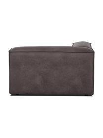 Modulo angolare in pelle riciclata Lennon, Rivestimento: pelle riciclata (70 % pel, Rivestimento: imbottitura in schiuma co, Pelle taupe, Larg. 119 x Prof. 119 cm, angolo a sinistra