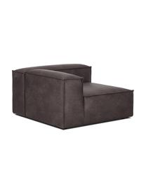 Modulo angolare in pelle riciclata Lennon, Rivestimento: pelle riciclata (70 % pel, Rivestimento: imbottitura in schiuma co, Pelle taupe, Larg. 119 x Prof. 119 cm, angolo a sinistra