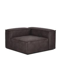 Modulo angolare in pelle riciclata Lennon, Rivestimento: pelle riciclata (70 % pel, Rivestimento: imbottitura in schiuma co, Pelle taupe, Larg. 119 x Prof. 119 cm, angolo a sinistra