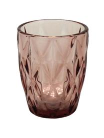 Vasos Lilania, 4 uds., Vidrio, Lila, Ø 8 x Al 10 cm