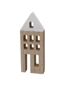 Set 6 casette decorative in legno Towny, Pannello di fibra a media densità rivestito, Beige, bianco, Set in varie misure