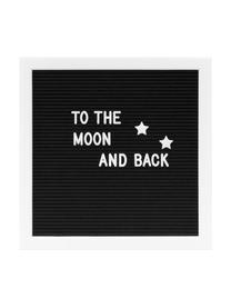 Tableau message Message, Noir, blanc, larg. 30 x haut. 30 cm