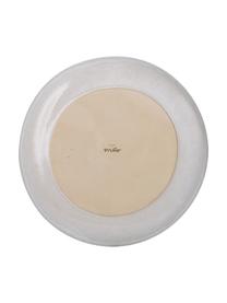 Ručne maľovaný plytký tanier  Areia, Svetlomodrá, lomená biela, svetlobéžová