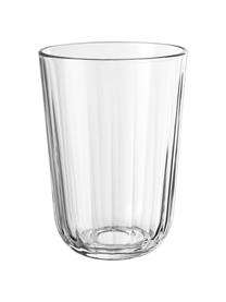 Vasos termo de vidrio templado Facette, 4 uds., Vidrio, Transparente, Ø 9 x Al 12 cm