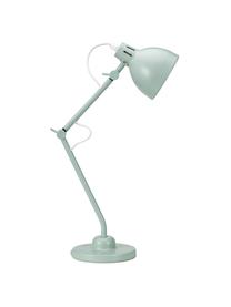 Bureaulamp True Buddy in pastelgroen, Lampenkap: gecoat metaal, Lampvoet: gecoat metaal, Decoratie: metaal, Pastelgroen, 14 x 52 cm