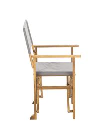 Fauteuil metteur en scène pliable cadre en bois Zoe, Gris, larg. 52 x prof. 58 cm