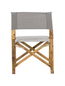 Fauteuil metteur en scène pliable cadre en bois Zoe, Gris, larg. 52 x prof. 58 cm