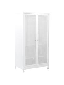 Armoire à 2 portes Hilla, Métal, enduit, Blanc, larg. 85 x haut. 162 cm