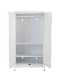 Armoire à 2 portes Hilla, Métal, enduit, Blanc, larg. 85 x haut. 162 cm