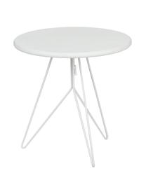 Table d'appoint ronde métal Tula, Blanc