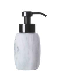 Dosatore di sapone Marblis, Contenitore: poliresina, Testa della pompa: acciaio inossidabile, ver, Bianco, Ø 7 x Alt. 18 cm